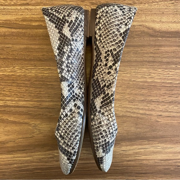 Madewell Pointed Flats - Grey Python - Picture 4 of 6